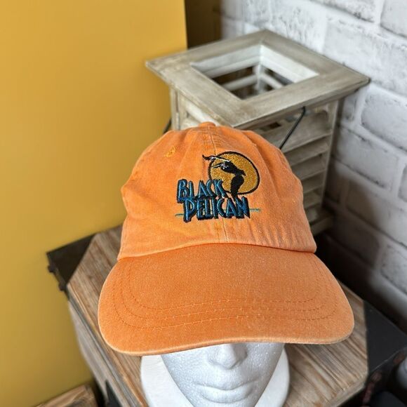 Black Pelican Baseball Hat Adjustable Kitty Hawk NC Vintage - Picture 2 of 7